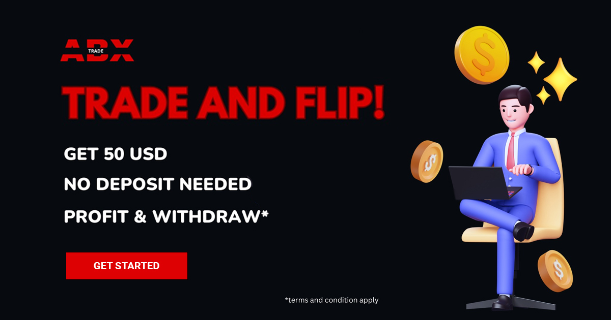 50 USD No Deposit Forex Bonus from ABX Trade