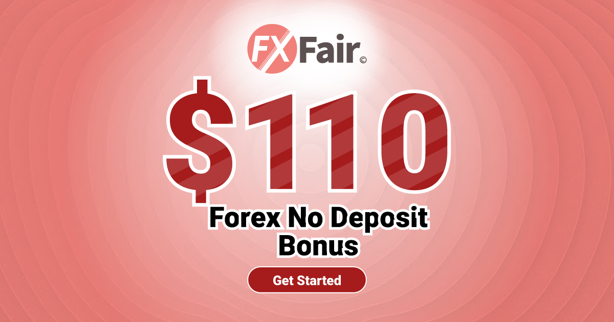 FXFair $110 Standard Account Forex No Deposit Bonus