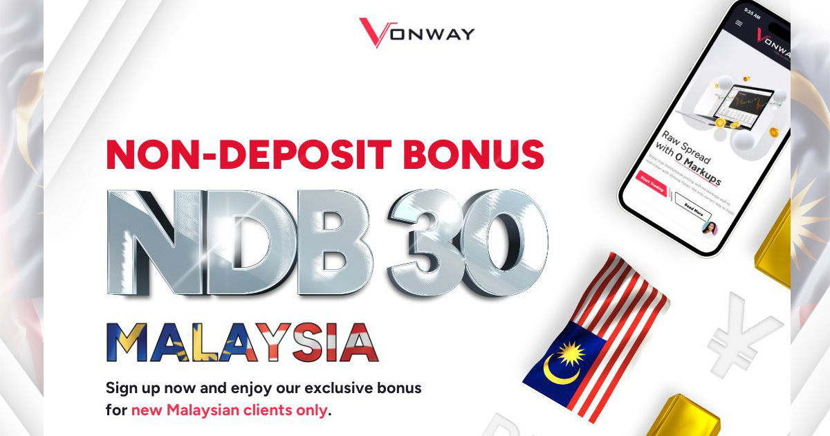 Sign up with Vonway Forex get a $30 No Deposit Bonus
