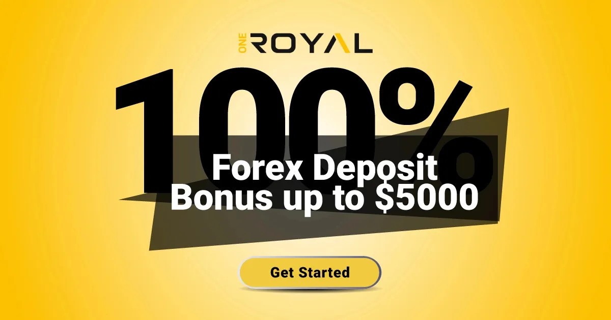 100% Welcome Deposit Bonus for OneRoyal Forex Clients
